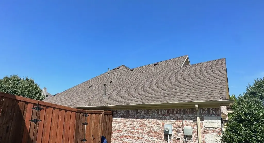 Completed roof replacement project in Henderson